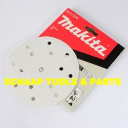 Schuurschijven 150mm P 80 white velcro per 10 verpakt | B-51524